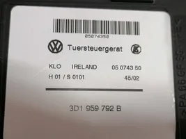 Volkswagen Touareg I Etuoven ikkunan nostomoottori 3D1959792B