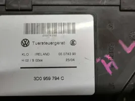 Volkswagen Touareg I Galinis varikliukas langų pakėlėjo 3D0959794C