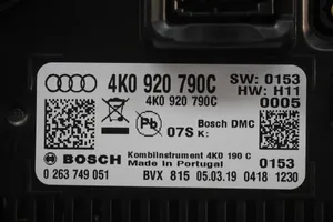 Audi A7 S7 4K8 Compteur de vitesse tableau de bord 4K0920790C