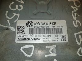 Volkswagen PASSAT B6 Moottorin ohjainlaite/moduuli 03G906018CE