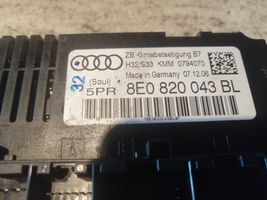 Audi A4 S4 B7 8E 8H Centralina del climatizzatore 8E0820043BL