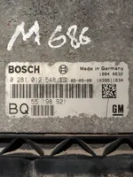 Opel Astra H Sterownik / Moduł ECU 0281012548