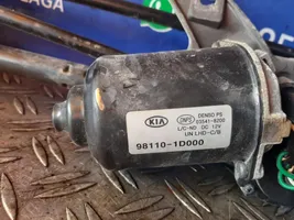 KIA Carens I Tringlerie et moteur d'essuie-glace avant 98110-1d000