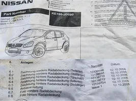 Nissan Qashqai Takapuskurin koristemuotolista KE760-JD080