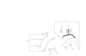 Lexus NX Apdaila sparno (moldingas) 75688-78010