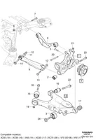 Volvo S60 Taka-akselin pyöräntuenta 31476232