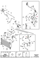 Volvo XC60 Moottorin vesijäähdytyksen putki/letku 31465025