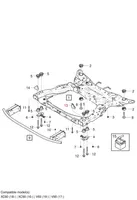 Volvo XC60 Radiator support slam panel bracket 32221888