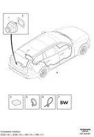 Volvo XC60 Kamera zderzaka tylnego 32134119