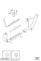 Volvo XC60 Kita galinių durų apdailos detalė 31426897