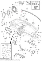 Volvo XC60 Kojelaudan keskiosan kaiuttimen suoja 31651962