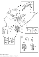 Volvo XC60 Takaoven ulkokahva 39842713