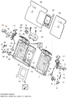 Volvo XC60 Serrure verrouillage dossier de siège 31446744