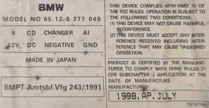 BMW 5 E39 Caricatore CD/DVD 92431991