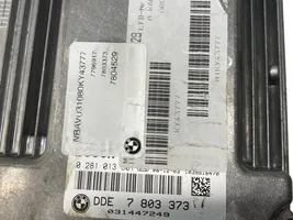 BMW 3 E90 E91 Komputer / Sterownik ECU i komplet kluczy 7803373