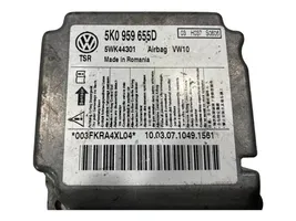 Volkswagen Golf VI Airbag control unit/module 5K0959655D