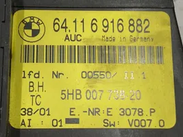 BMW 3 E46 Oro kondicionieriaus/ klimato/ pečiuko valdymo blokas (salone) 6916882