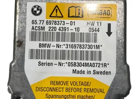 BMW 5 E60 E61 Oro pagalvių valdymo blokas 6978373