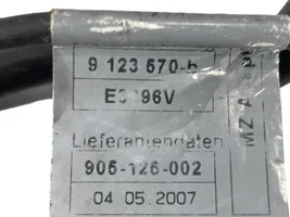 BMW 3 E90 E91 Câble négatif masse batterie 6986795