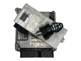 BMW 5 E60 E61 Komputer / Sterownik ECU i komplet kluczy 7793574