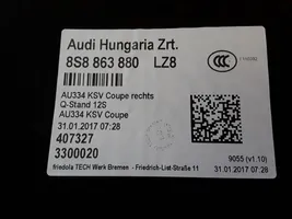 Audi TT TTS RS Mk3 8S Rivestimento pannello laterale del bagagliaio/baule 8S8863880