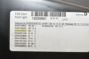 BMW X3 F25 Boczki / Poszycie drzwi przednich 7279818