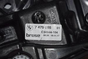 BMW 7 G11 G12 Aizmugurē elektriskais loga pacelšanas mehānisms bez motoriņa 7479065