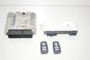 BMW 5 F10 F11 Juego de cerradura y set ECU del motor 8518126