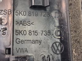 Volkswagen Golf VI Kojelaudan keskiosan tuuletussuuttimen ritilä 5K0815735D
