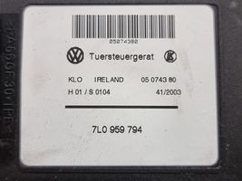 Volkswagen Touareg I Takaoven ikkunan nostomoottori 7L0959794