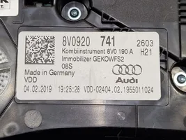 Audi A3 S3 8V Velocímetro (tablero de instrumentos) 8V0190A