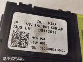 Volkswagen PASSAT B7 Vairo padėties (kampo) daviklis 1K0953549AF