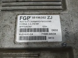 Opel Corsa C Sterownik / Moduł ECU 55196352ZJ