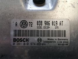 Volkswagen Bora Calculateur moteur ECU 038906019AT