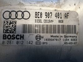 Audi A4 S4 B7 8E 8H Dzinēja vadības bloks 8E0907401AF