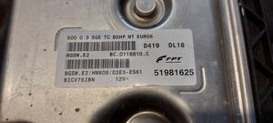 Fiat 500 Kit centralina motore ECU e serratura 51981625