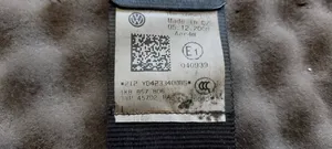 Volkswagen Scirocco Pas bezpieczeństwa fotela tylnego 1K8857806