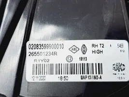 Renault Captur II Lampy tylnej klapy bagażnika 265501234R