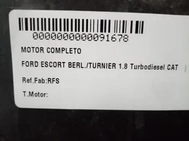 Ford Escort Moteur RFS