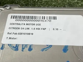 Citroen C4 II Calculateur moteur ECU 0281019819