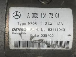 Mercedes-Benz C W203 Démarreur 63111043