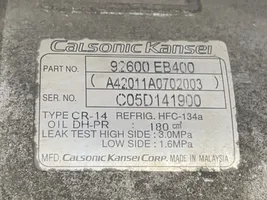 Nissan Pathfinder R51 Compressore aria condizionata (A/C) (pompa) 92600EB400