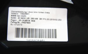 BMW 3 G20 G21 Takaoven verhoilu 018389