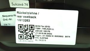 BMW 7 G11 G12 Fotel tylny 021499
