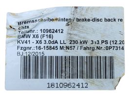 BMW X6 F16 Rear brake disc 6793246