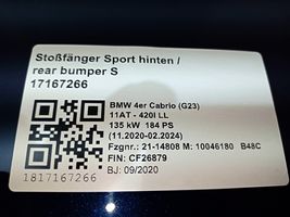 BMW 4 G22 G23 G24 G26 Pare-choc avant 021988