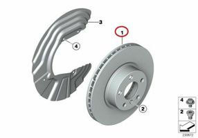 BMW X4 F26 Bremsscheibe vorne 002042