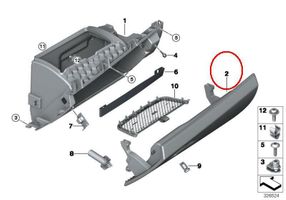 BMW X5M F85 Vano portaoggetti K00647