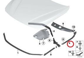 BMW M4 F82 F83 Etuoven kynnyksen suojalista K002110