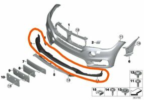 BMW X5 F15 Etuoven kynnyksen suojalista V00156